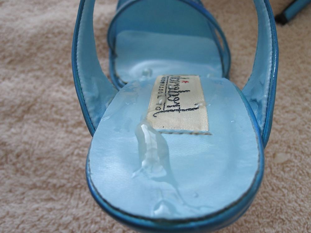9P Blue Fredericks of Hollywood Heels