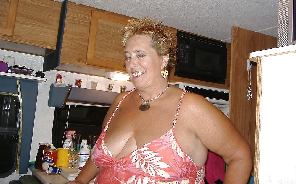 20P Older women in swimsuit.