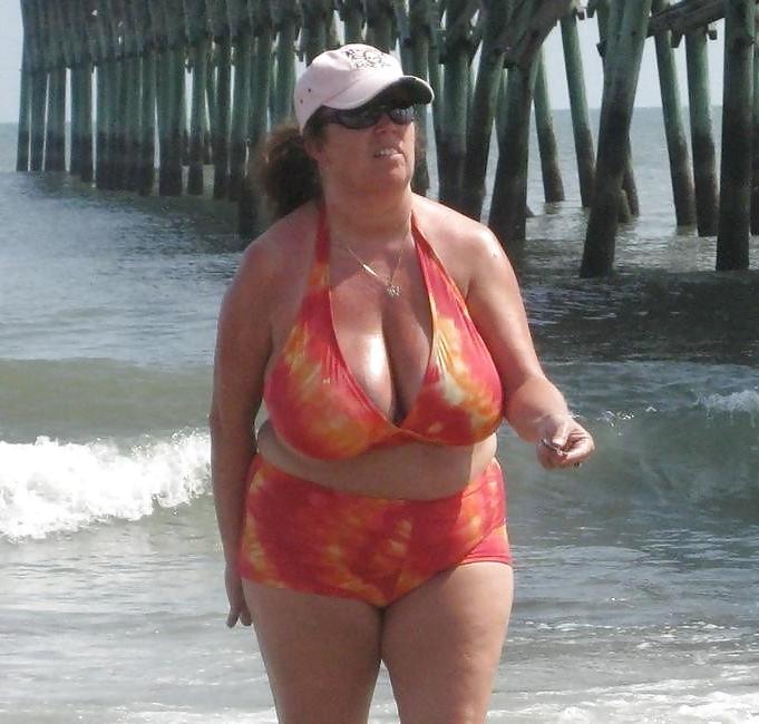 20P Older women in swimsuit.