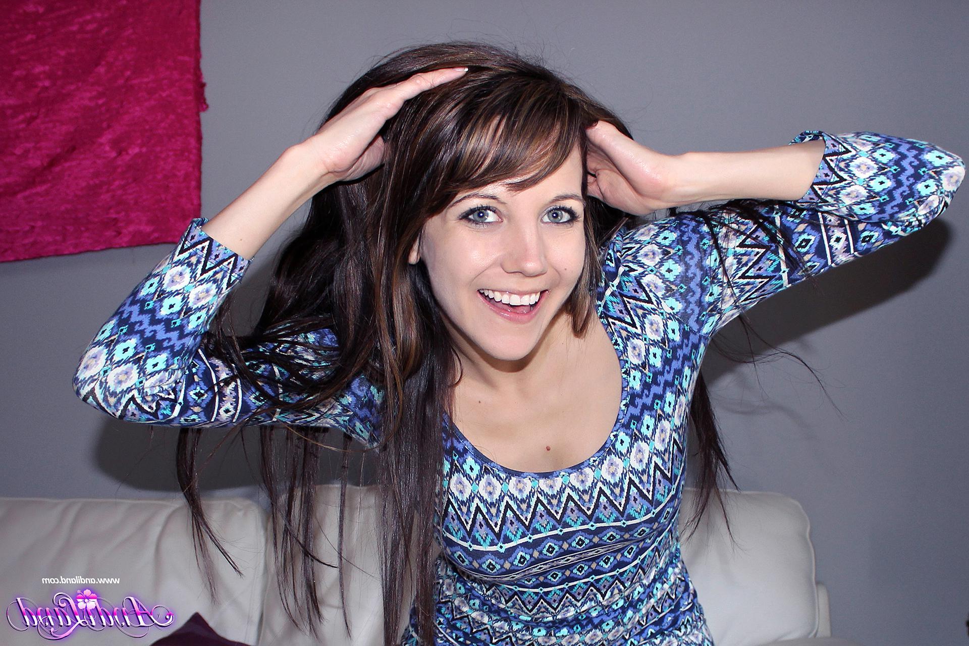 15P Andi Land has some fun showing you what's up her dress on her day off