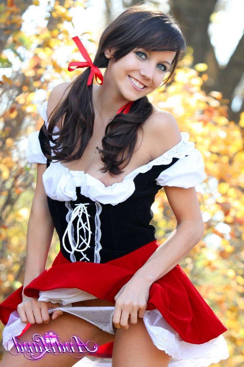 15P Pictures of Andi dressed up as little red riding slut