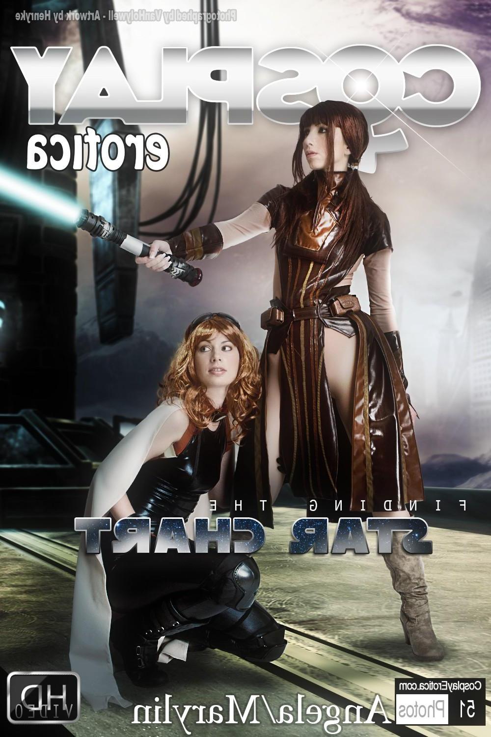 12P Cosplay hotties Marylin and Angela are sexy Jedi Knights
