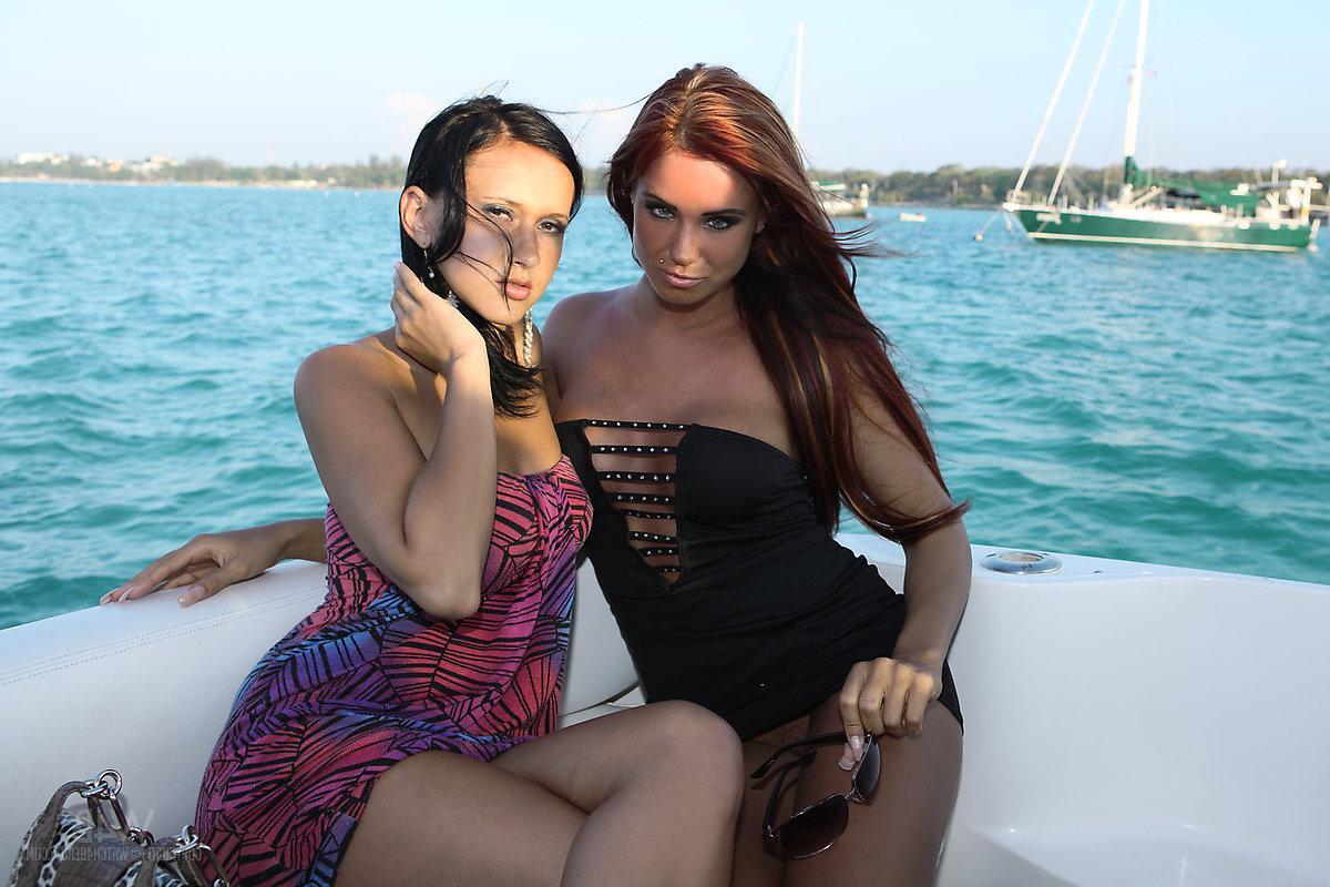 16P Ashley and Angelica invite you to party with them on a yacht