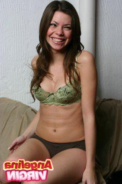 16P Pictures of teen chick Angelina Virgin teasing your cock with her hot body