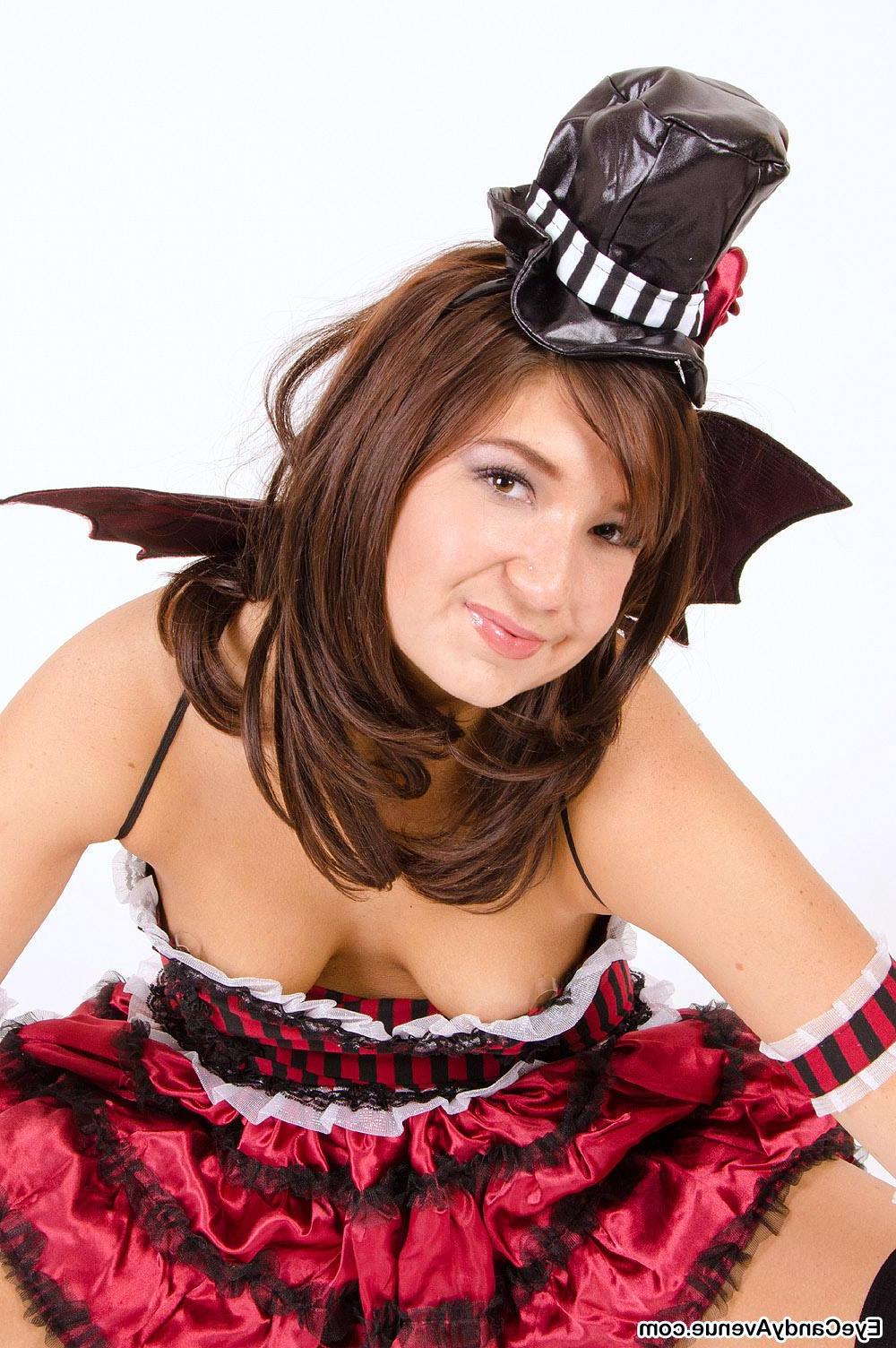 16P Beautiful teen girl Anna plays a sassy sexy fairy girl