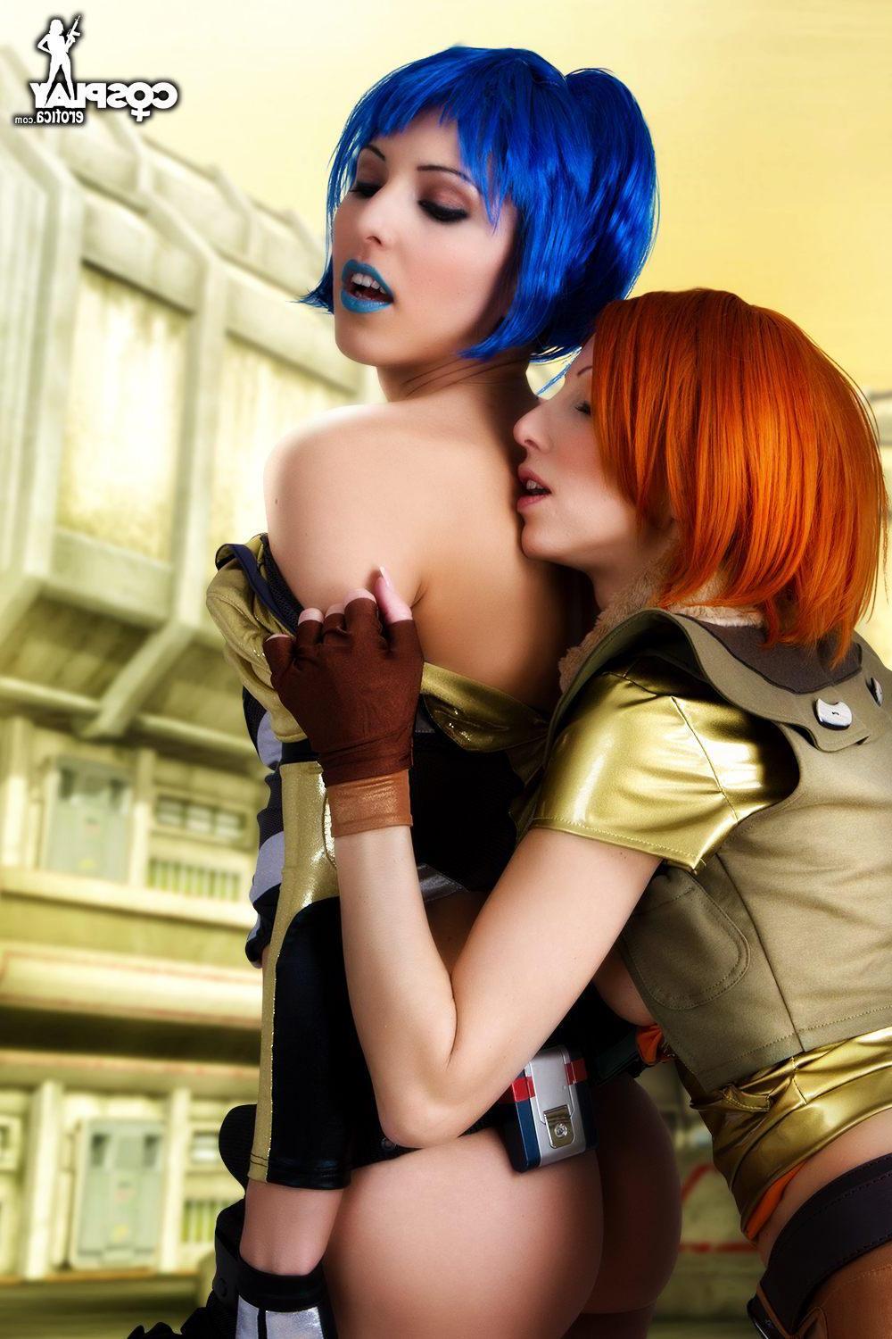 12P Hot cosplayers Anne and Angel have a wild lesbian adventure