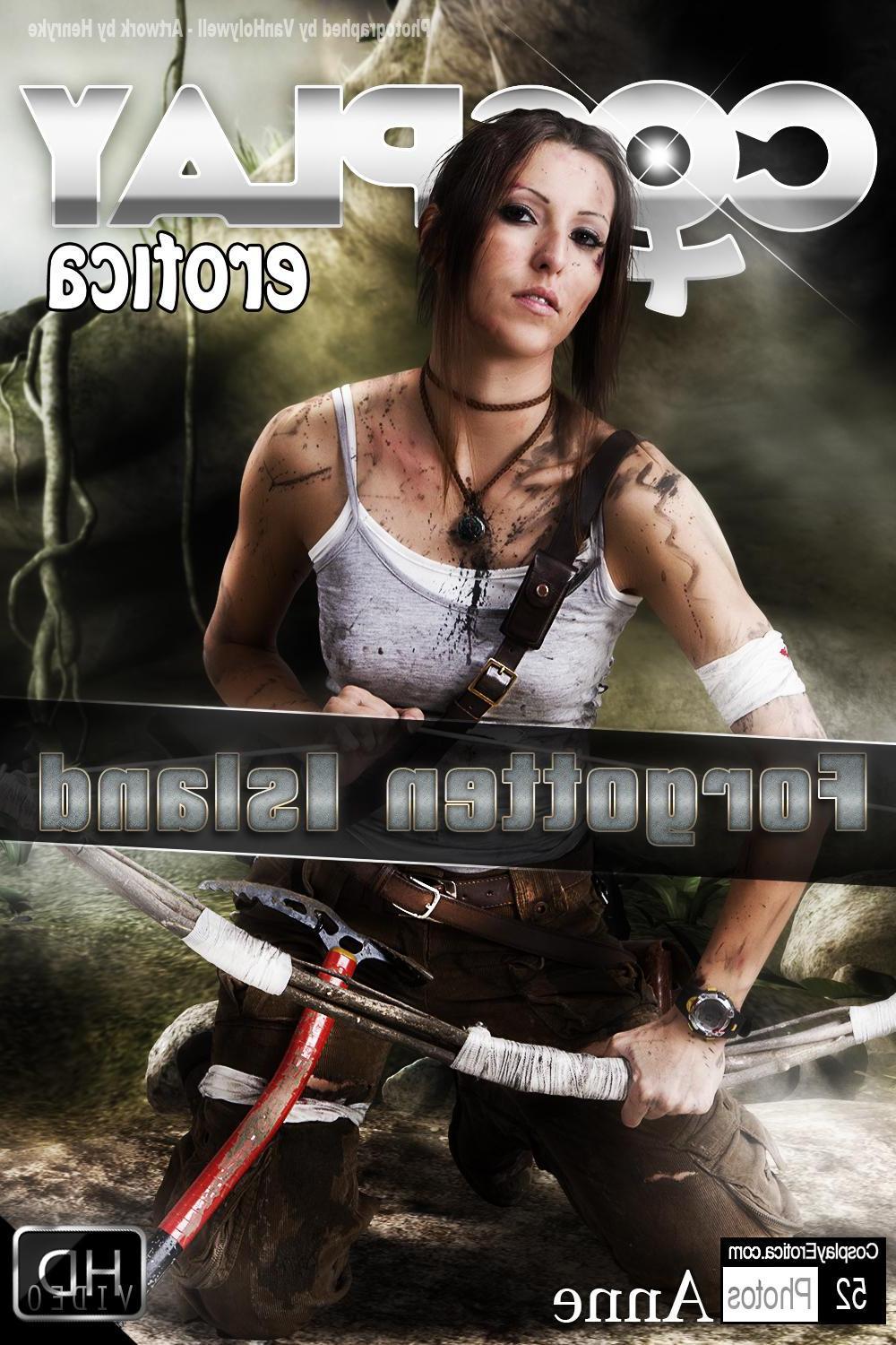 12P Cosplay babe Anne gets dirty and strips for you in Forgotten Island