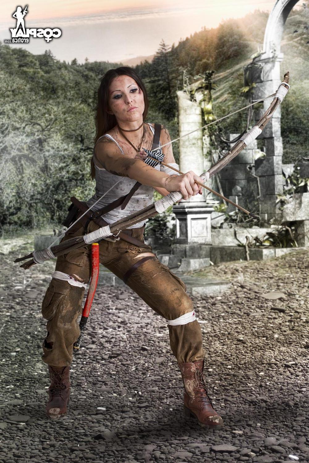 12P Cosplay babe Anne gets dirty and strips for you in Forgotten Island