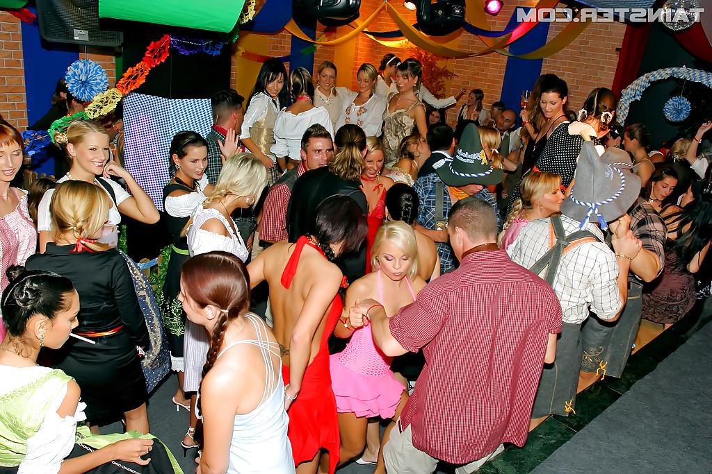 16P Liberated european gals spend some good time at the drunk party