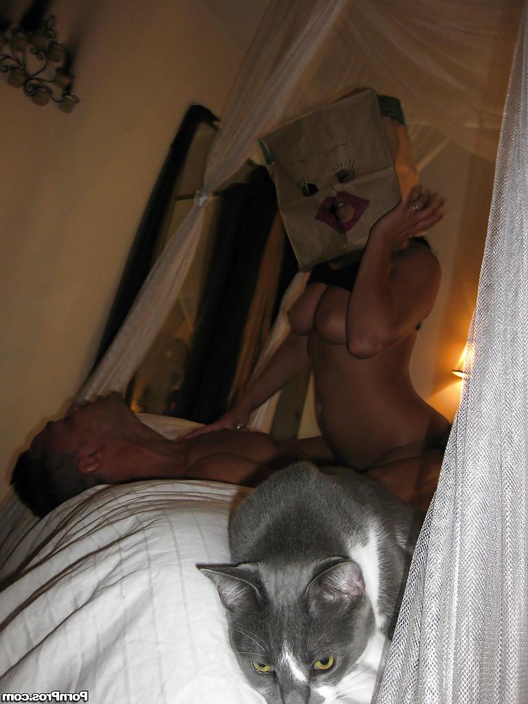 16P Amateur babe Charley Chase getting hardcore ass fucked in a funny mask
