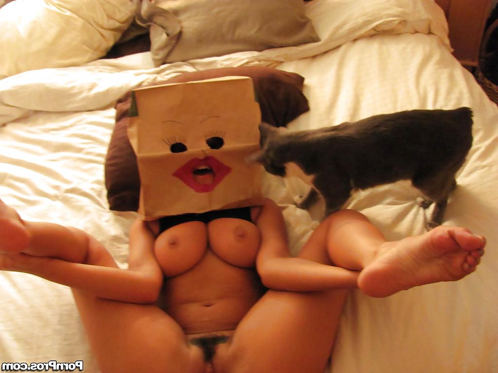 16P Amateur babe Charley Chase getting hardcore ass fucked in a funny mask