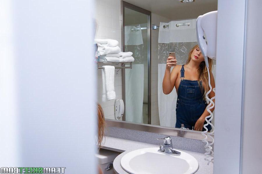 10P Blonde teen Blair Williams takes a big cock in her first porn shoot