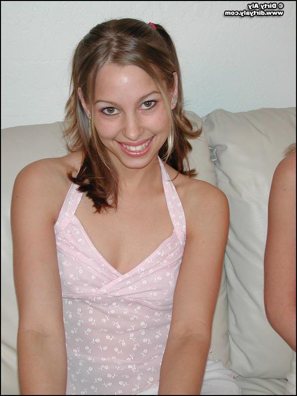 20P Pictures of teen slut Dirty Aly getting naked with her girlfriends