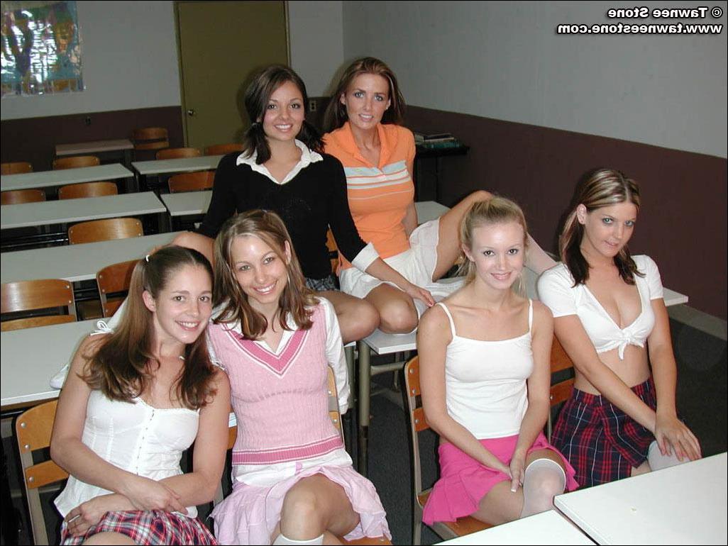 20P Pictures of schoolgirls getting naughty in class