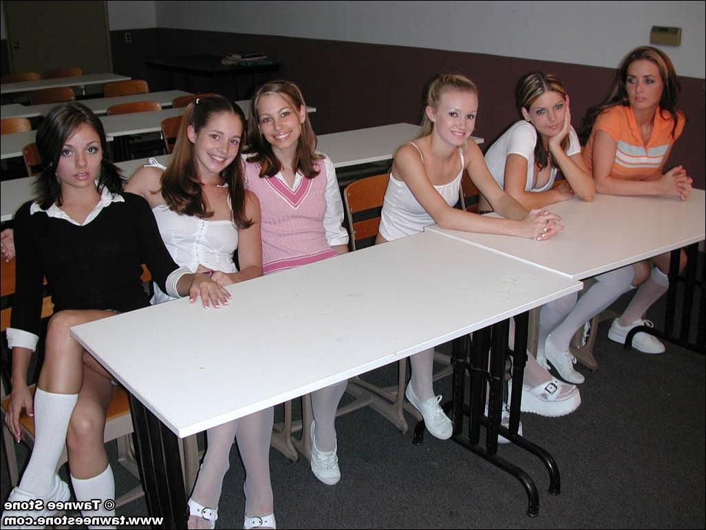 20P Pictures of schoolgirls getting naughty in class
