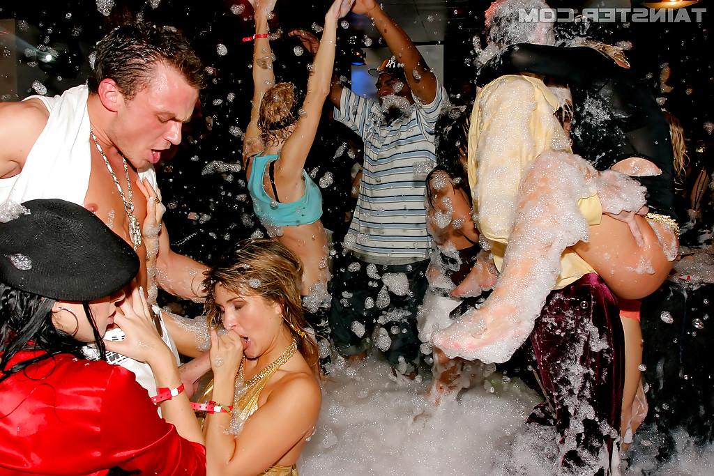 16P Pretty babes going wild at the drunk sex party with horny guys