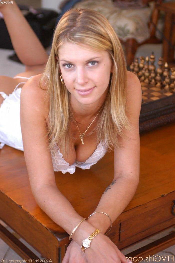 20P Pictures of Brooke playing with a glass dildo