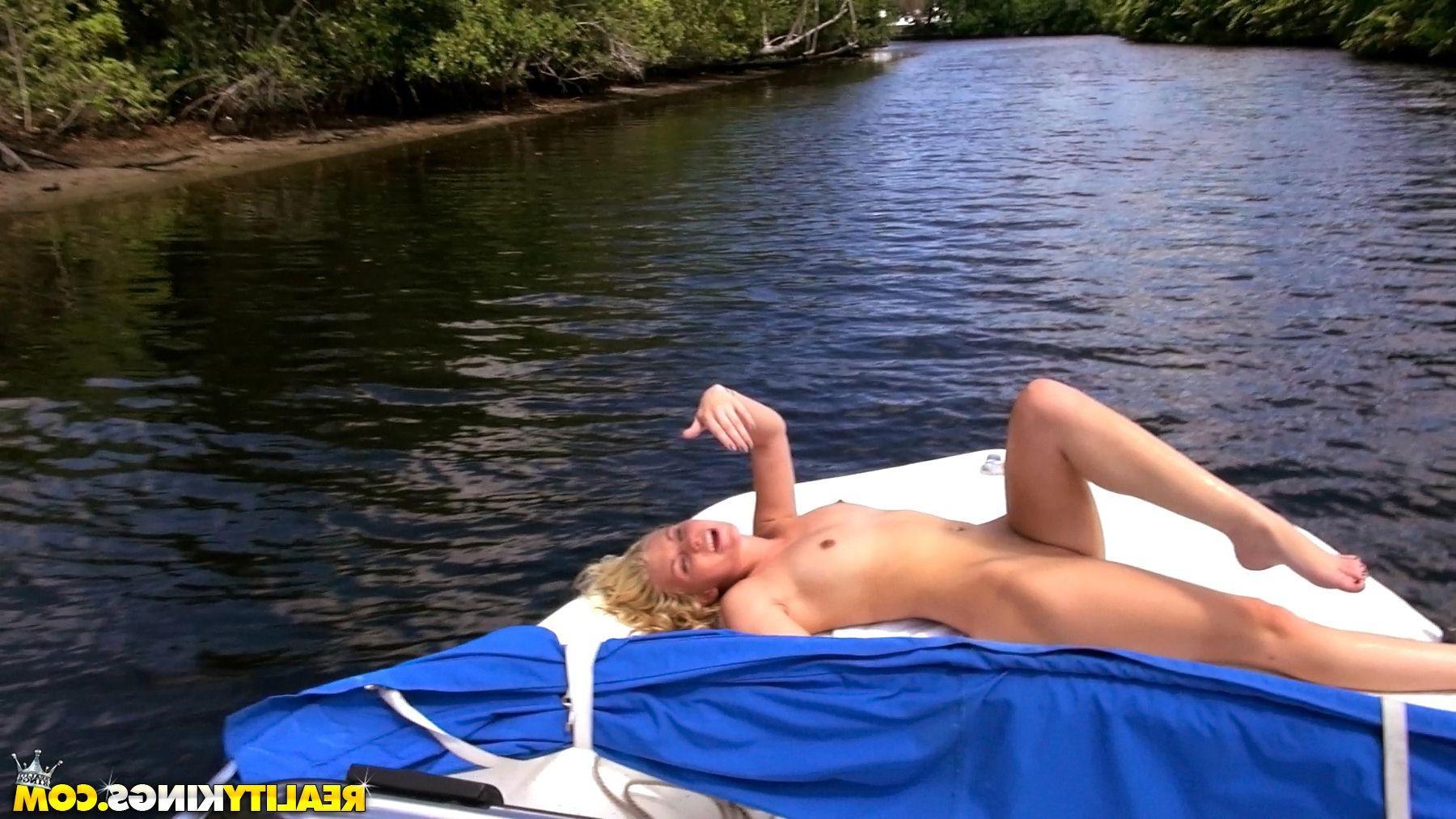 20P Blonde teen Cassidy Ryan fucks a stranger on a fishing trip