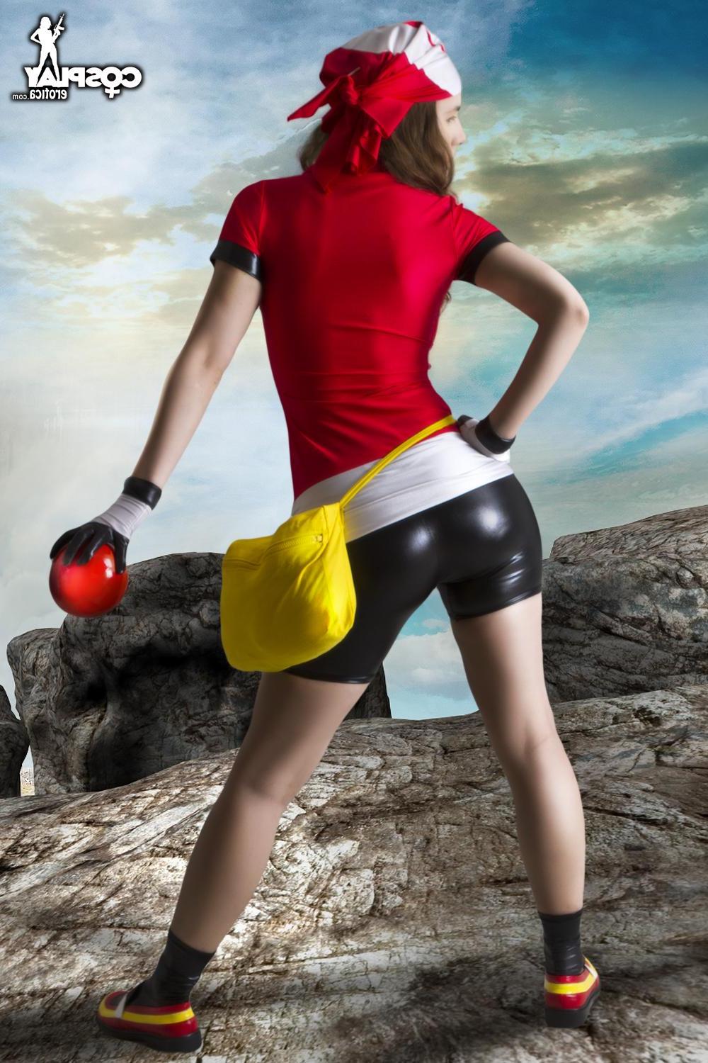12P Hot teen Cassie dresses up as May from Pokemon
