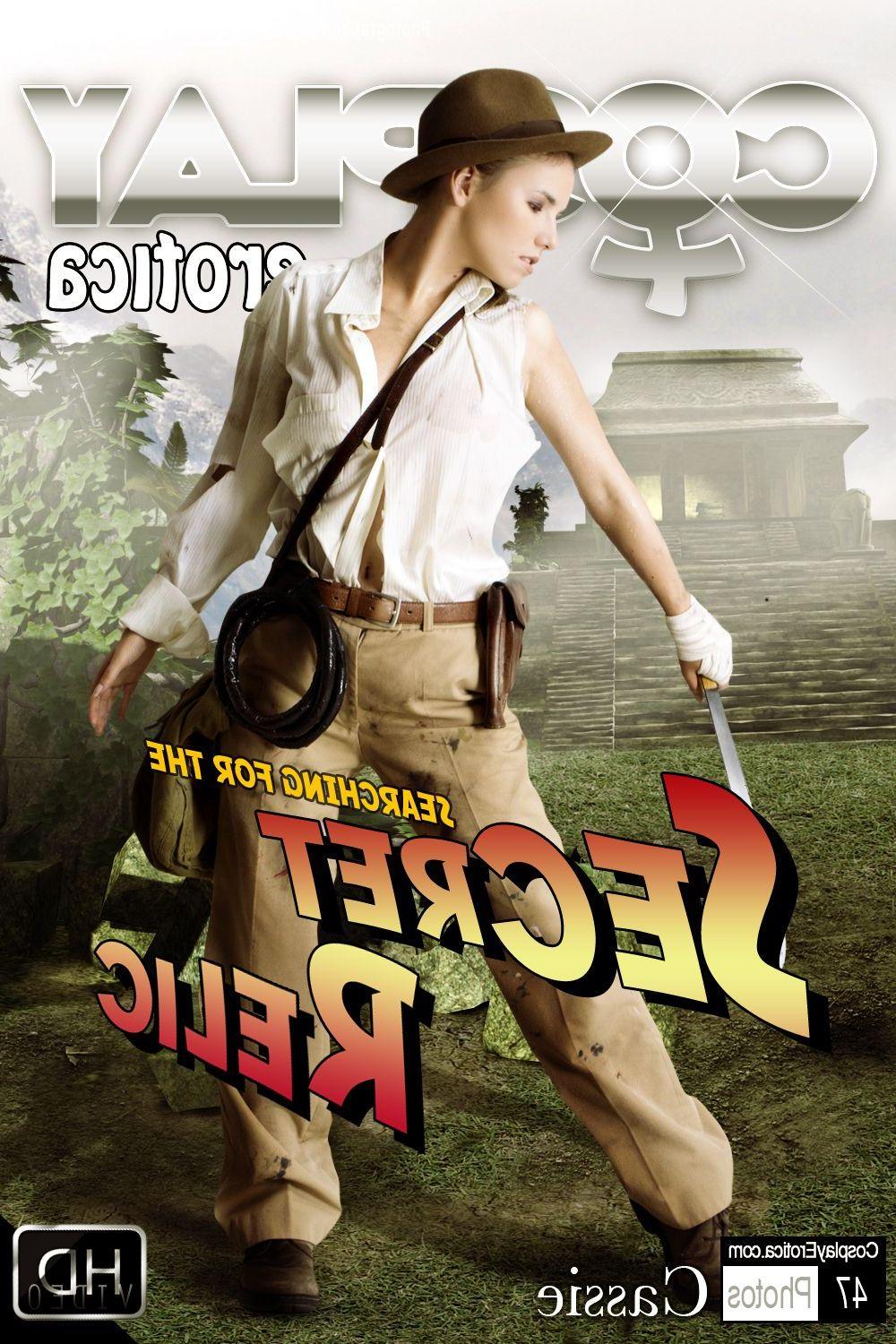16P Cosplayer Cassie dresses up as a sexy female Indiana Jones
