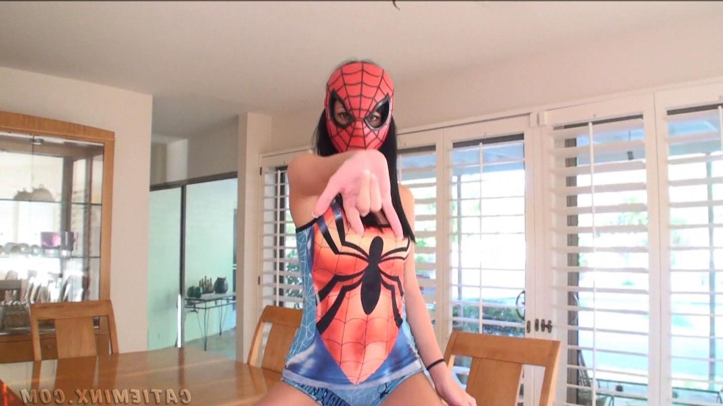 15P Here comes the Spiderman as interpreted by the naughty mind of Catie Minx