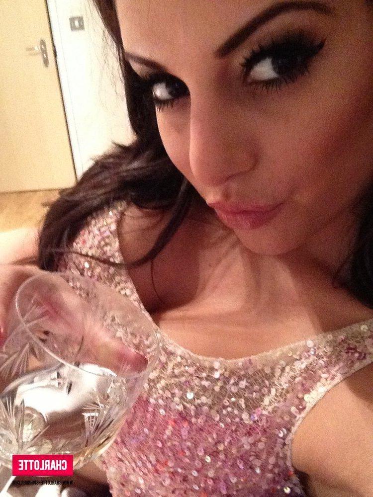 12P Charlotte strips from her sparkly dress just for you