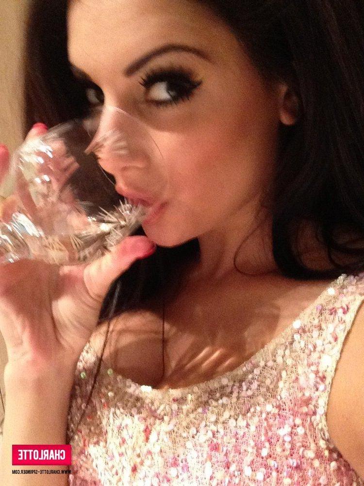 12P Charlotte strips from her sparkly dress just for you