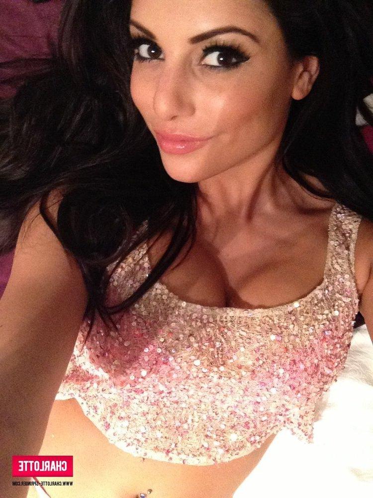 12P Charlotte strips from her sparkly dress just for you