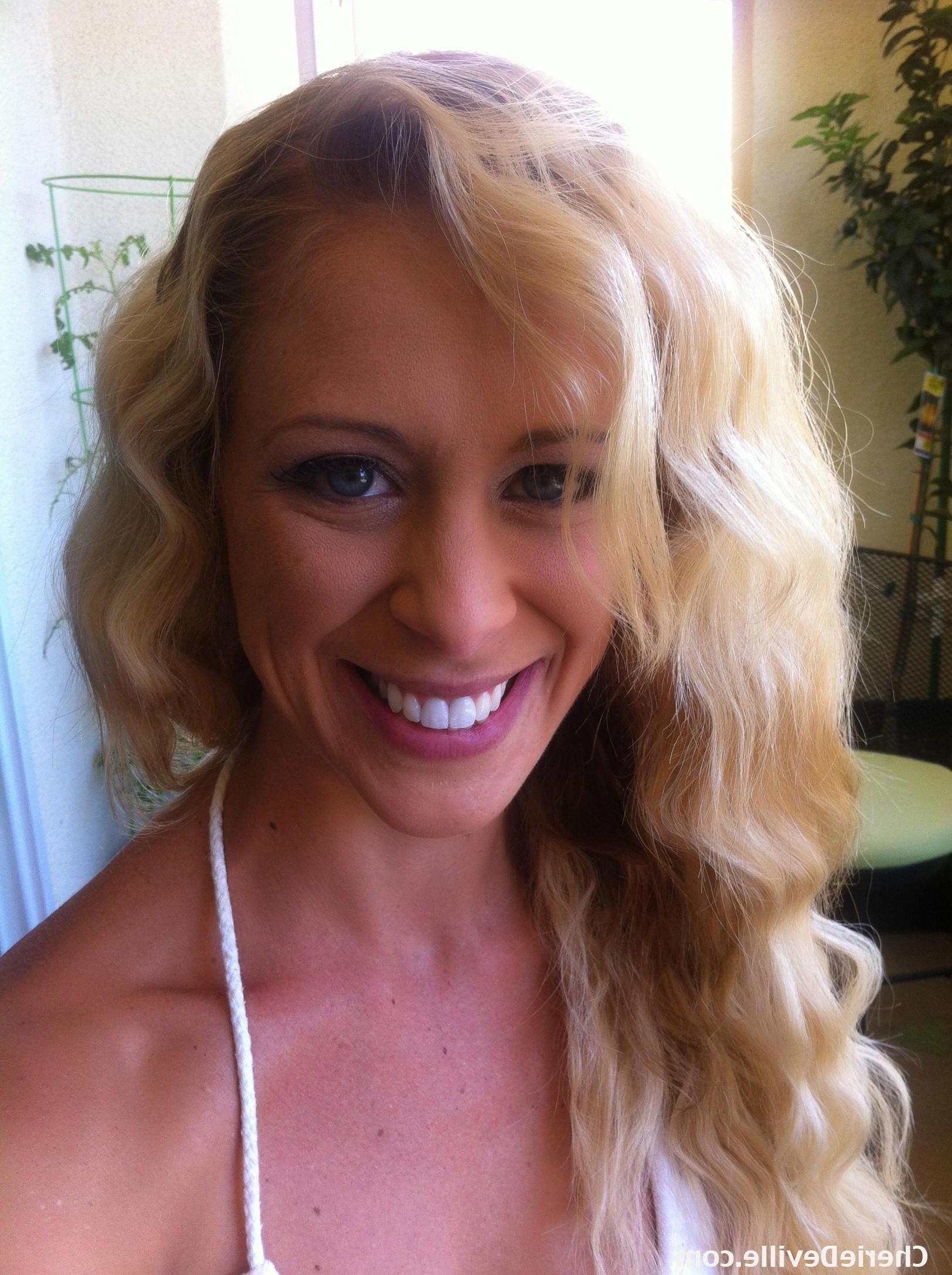 15P Various candid pictures of Cherie Deville being naughty