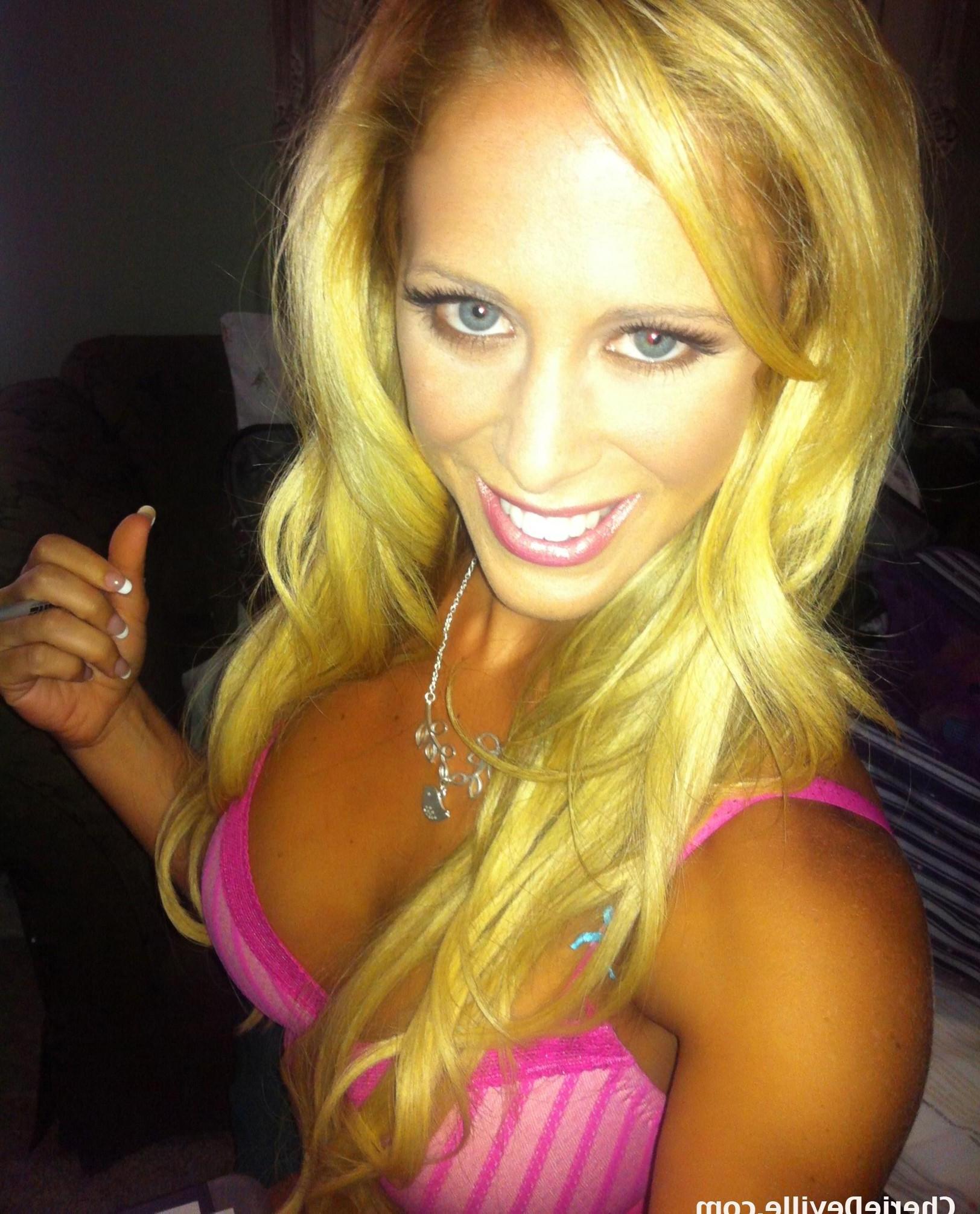 15P Various candid pictures of Cherie Deville being naughty