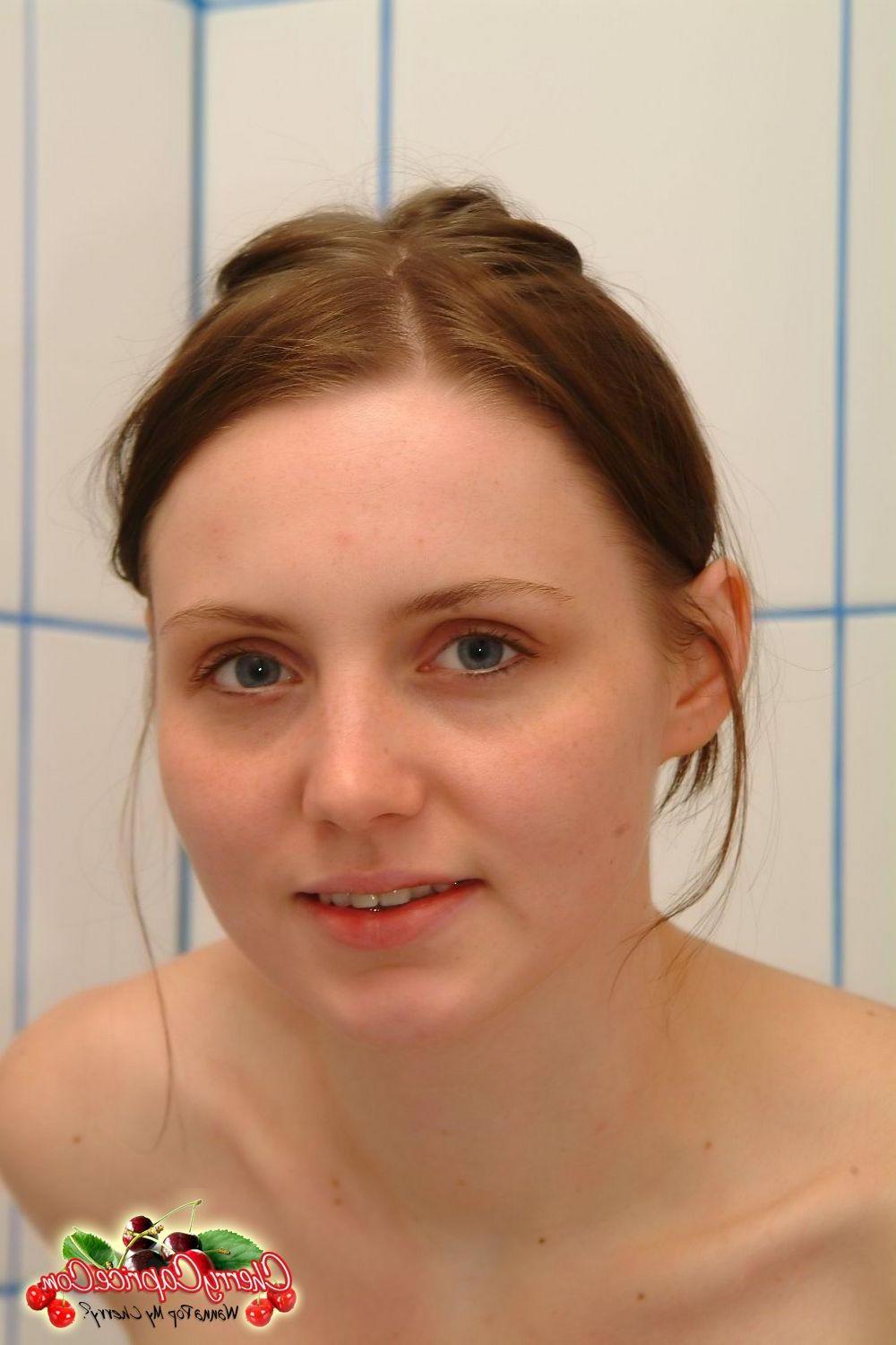 20P Pictures of Cherry Caprice making her teen body all wet