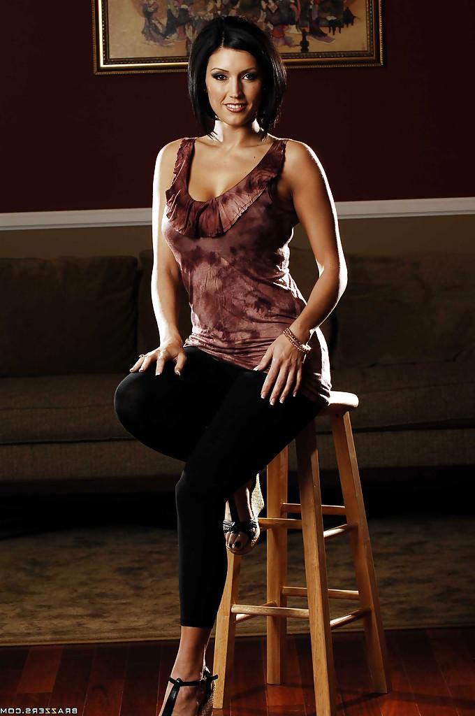 16P Busty MILF Dylan Ryder denudes smashing assets and spreads hot pussy
