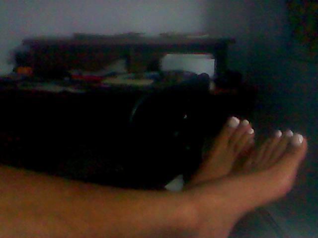 6P My new french pedicure