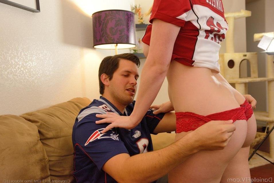 15P Pictures of Danielle FTV getting horny and having sex during a football game