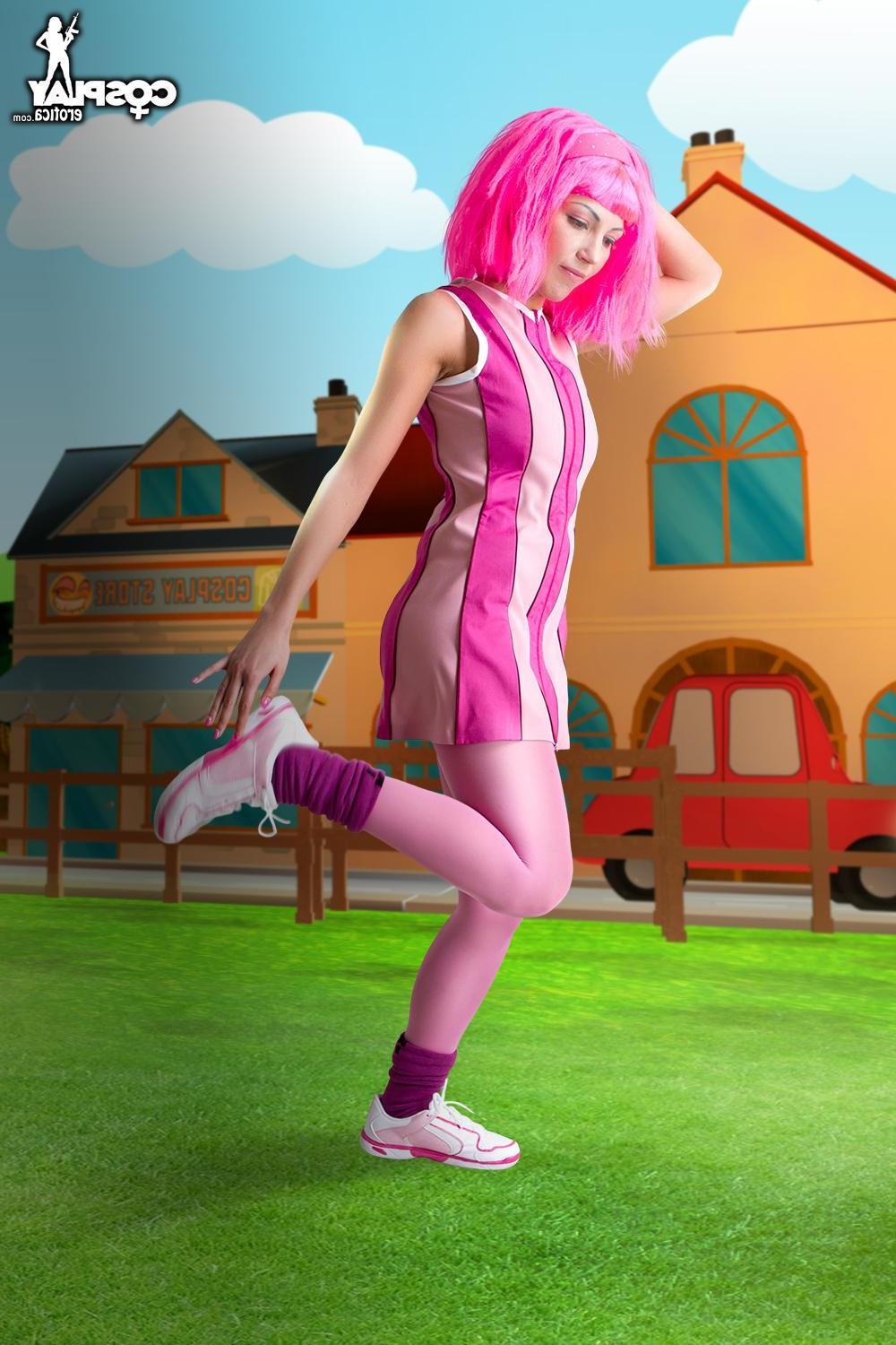 12P Pretty cosplay teen Devorah offers you her candy in Warming Up
