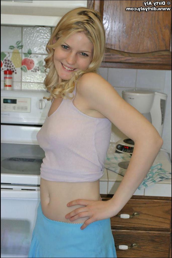 20P Pics of Dirty Aly and XXX Raimi getting it on in the kitchen