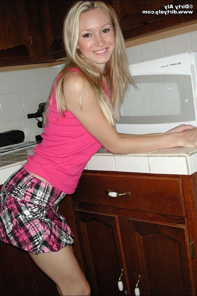 20P Pictures of teen Dirty Aly stripping totally nude for you
