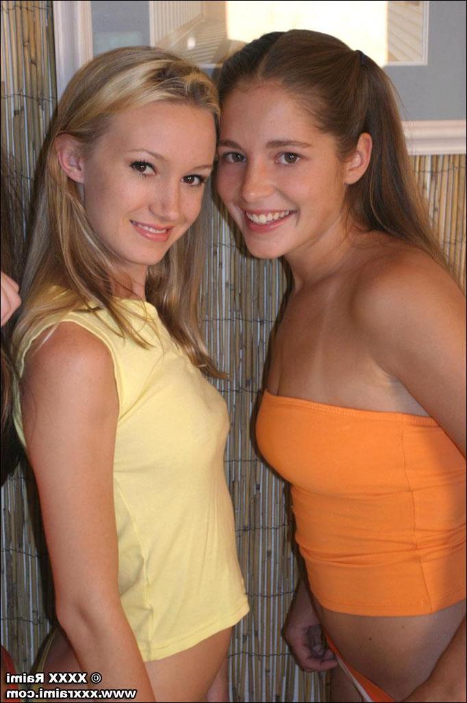 20P Pics of four teen hotties getting naked together