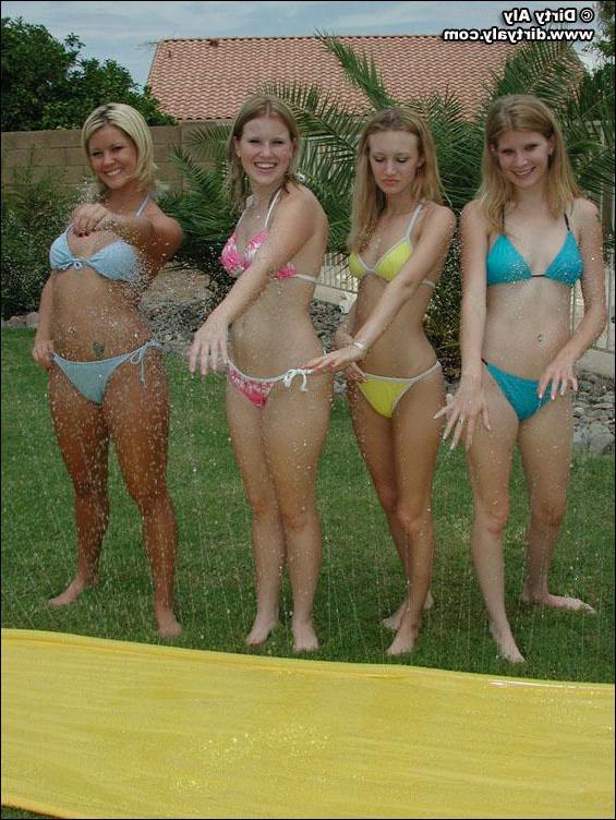 20P Dirty Aly and her friends have some fun outside