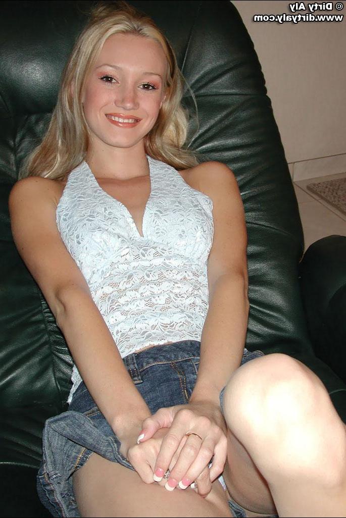 20P Dirty Aly exposes her tiny titties