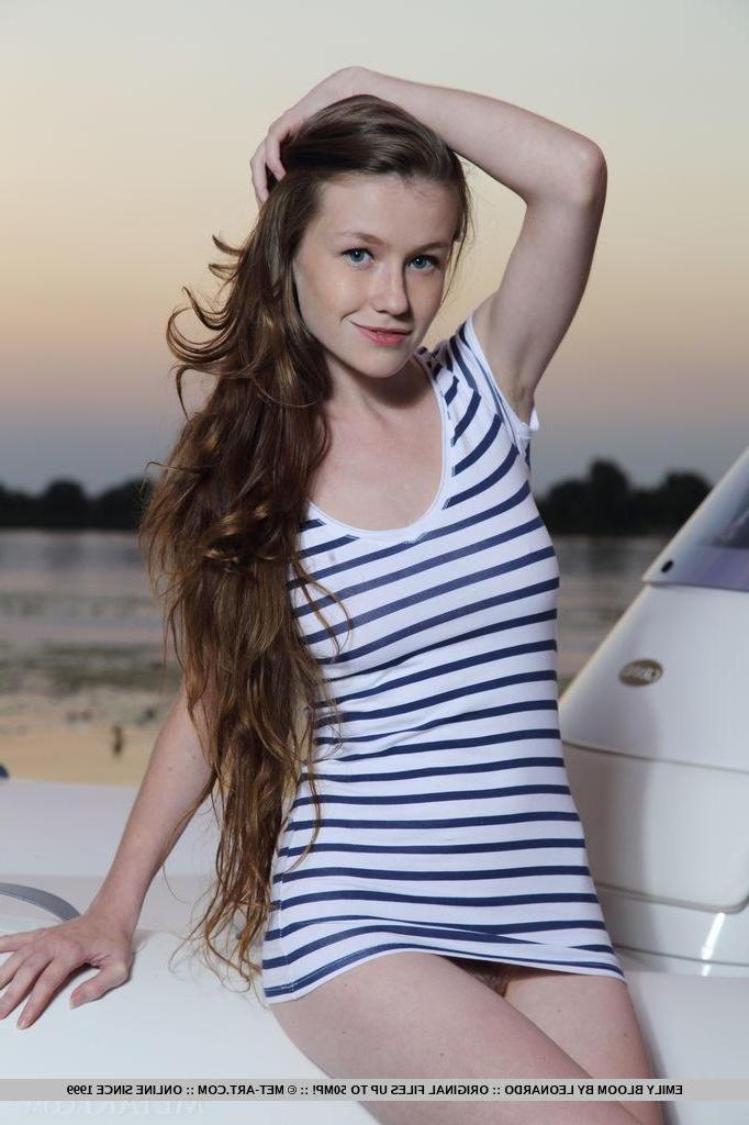 18P Beautiful model Emily Bloom wants to sail away into the sunet with you
