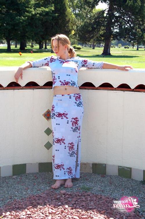 16P Laura is beautiful and mysterious as she gets topless in her dragon dress.