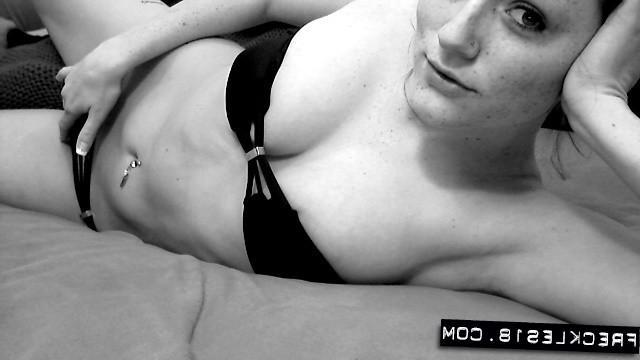 12P Hot girl Freckles 18 gives you a sexy tease in her swimsuit