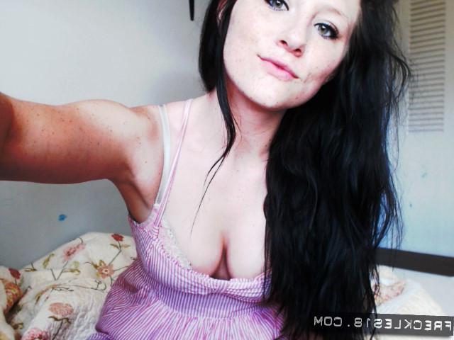 12P Beautiful innocent girl Freckles 18 teases with her sexy body on cam