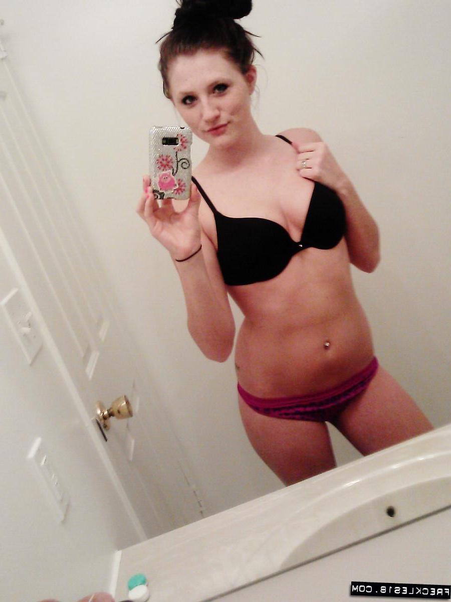 11P Pictures of Freckles 18 taking sexy pics of herself