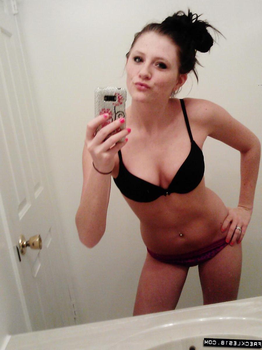 11P Pictures of Freckles 18 taking sexy pics of herself