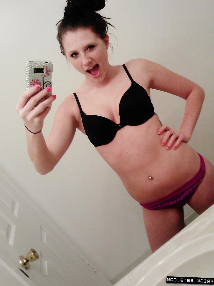 11P Pictures of Freckles 18 taking sexy pics of herself