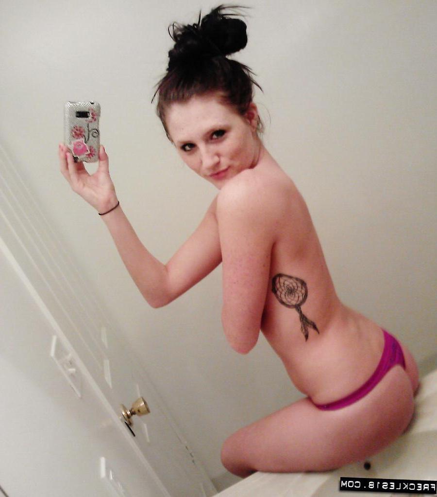 11P Pictures of Freckles 18 taking sexy pics of herself
