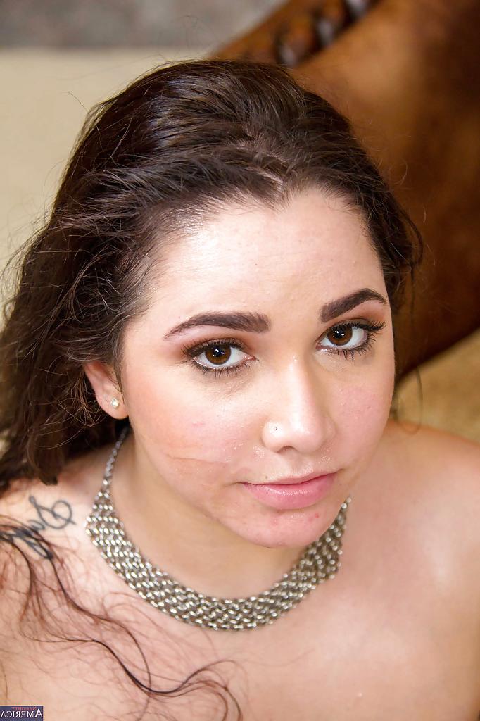 16P Beauty Latina Karlee Grey fucks with a truly immense hard pipe!