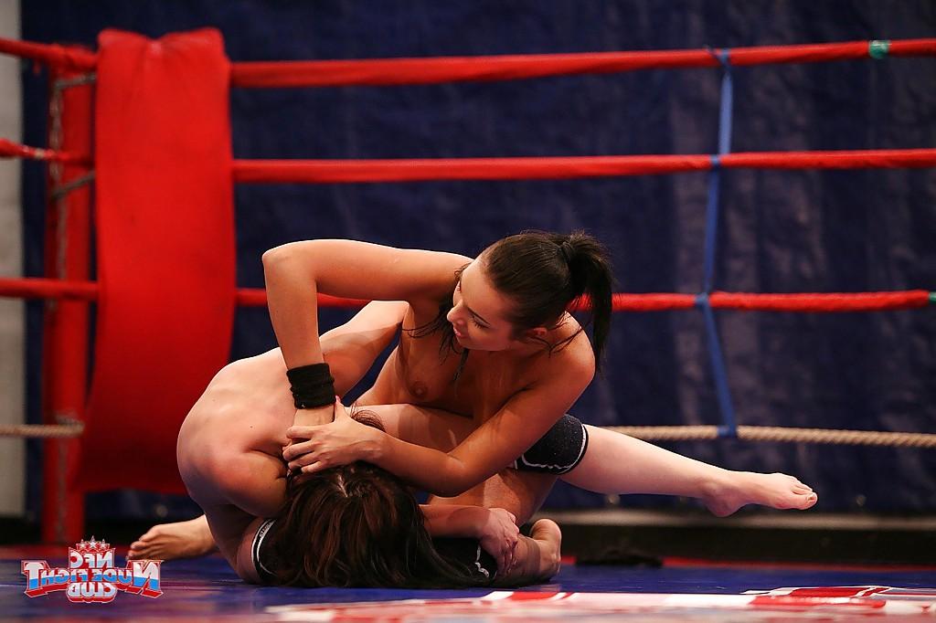 16P Hot babe Lexy Little is into rough catfight with her lesbian friend
